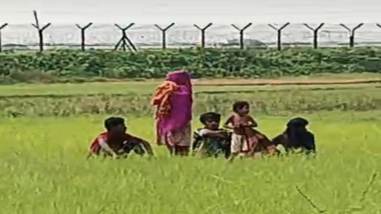 কুড়িগ্রাম রৌমারীতে ভন্দুরচর সীমান্তে নারী ও শিশু সহ ৬ জনকে প